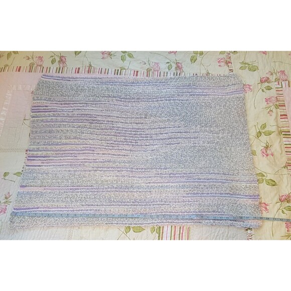 Project Linus Crochet Baby Blanket Throw Multicolored Handmade Hand Knit Afghan - Picture 3 of 8